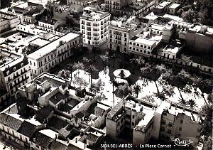 Sidi-Bel-Abbes - Vue aerienne - Place Carnot et Palais de Justice